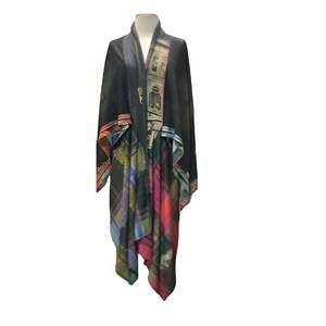 NEW IPNG zip plaid dress in black